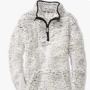 Victoria’s Secret Pink Sherpa half zip